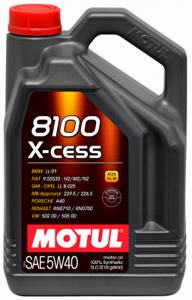 MOTUL 8100 X-CESS 5w40 SN/CF 5л. синтетика, масло моторное